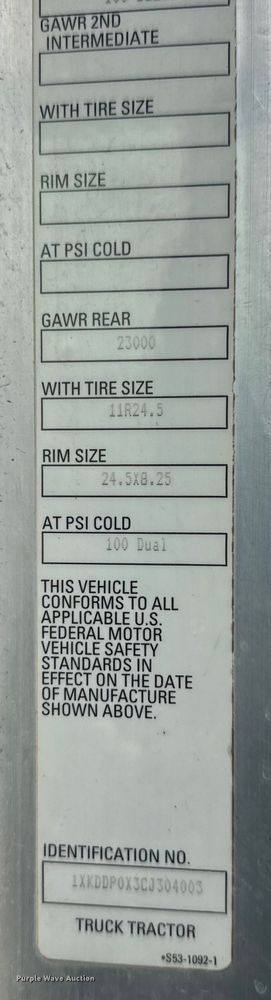 image for item NH9123 2012 Kenworth T800 semi truck