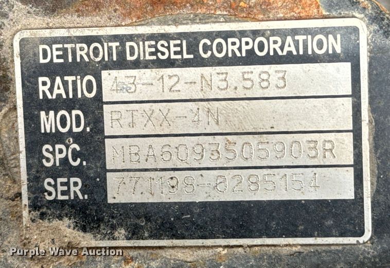 image for item NH9127 Rear axle assembly