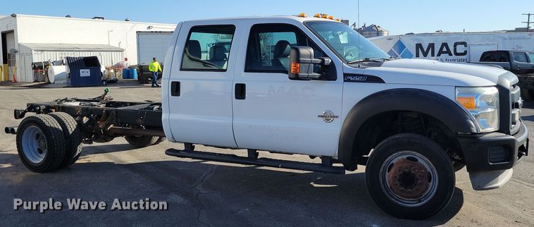 image for item DK4186 2012 Ford F550 Super Duty XL Crew Cab truck cab and chassis