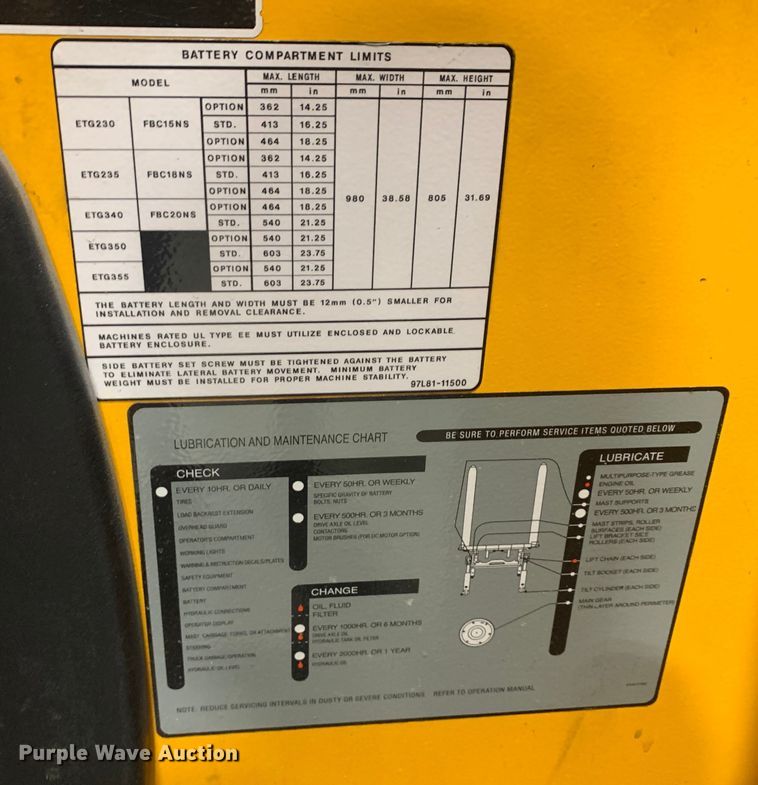 image for item DM7805 Jungheinrich ETG230-36V forklift