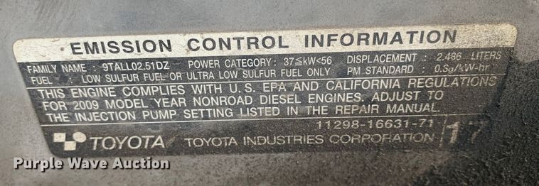 image for item DM7843 Toyota  8FDU32 forklift