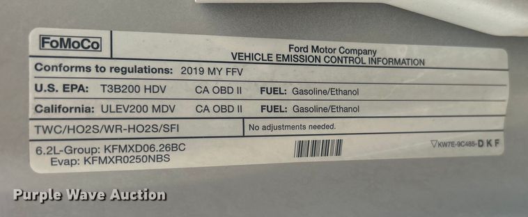 image for item DO1086 2019 Ford F250 Super Duty XL SuperCab pickup truck