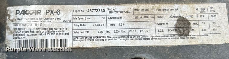 image for item DO6454 2008 Kenworth T300 dump flatbed truck