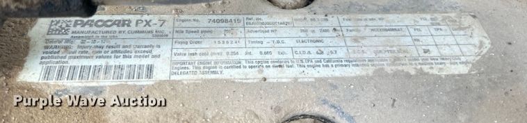 image for item DO6456 2018 Peterbilt 337 truck cab and chassis