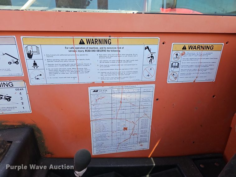 image for item DP0849 2010 JLG G9-43A telehandler