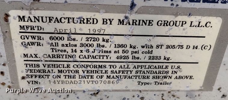 image for item DQ6063 1997 Procraft 205PRO Combo boat