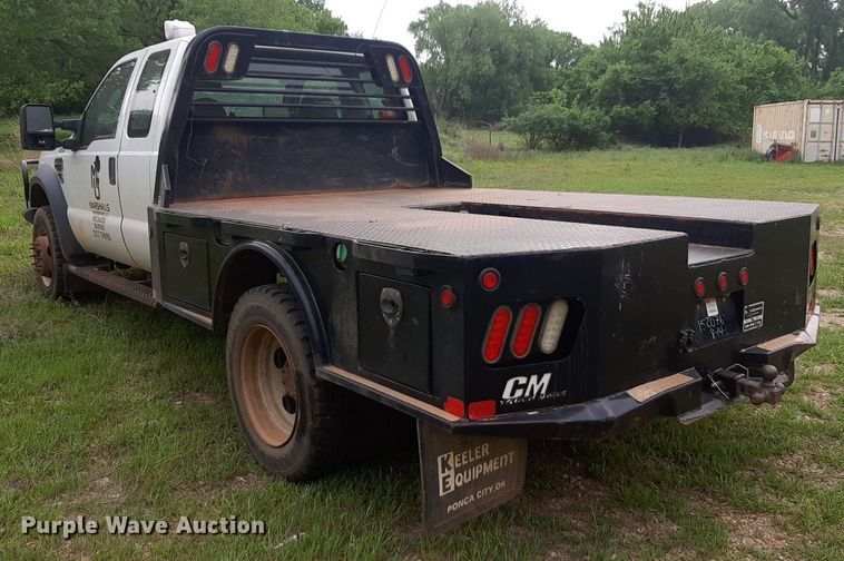 image for item DQ7054 2008 Ford F550 Super Duty SuperCab flatbed truck