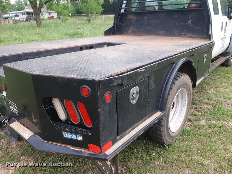 image for item DQ7054 2008 Ford F550 Super Duty SuperCab flatbed truck