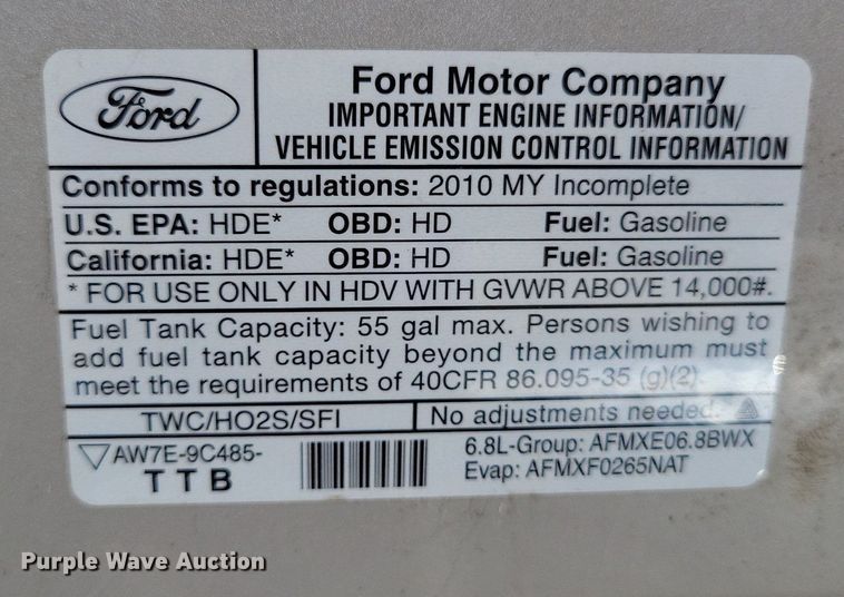 image for item DR8033 2010 Eldorado Aerotech Ford 240 shuttle bus