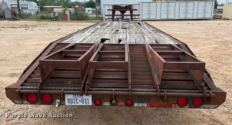 image for item DS2961 1994 Texas Bragg Enterprises 31+5TDGN equipment trailer