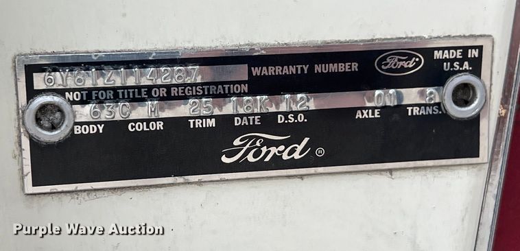 image for item DS2974 1966 Ford Thunderbird 