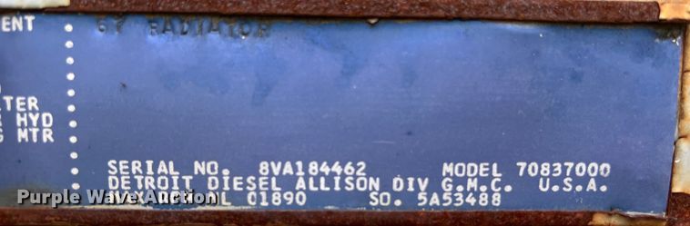 image for item DS2990 Stewart & Stevenson  8V-GD-160 generator
