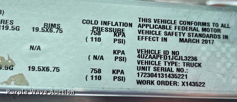 image for item EG1513 2018 Freightliner  MT45 delivery truck