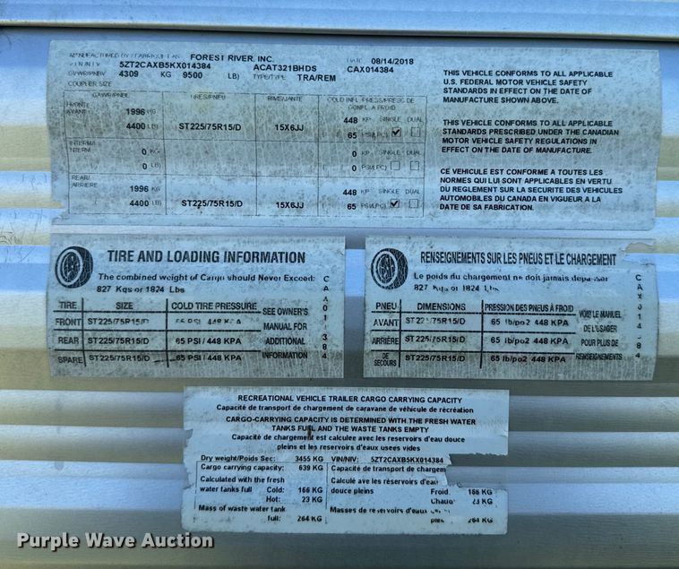 image for item EH5426 2019 Forest River Coachmen Catalina camper