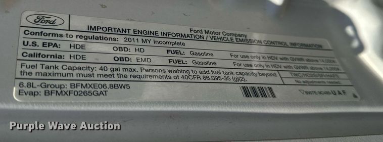 image for item EH6653 2011 Ford F450 Super Duty XL bucket truck