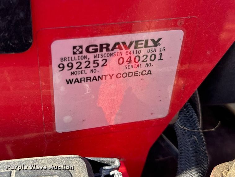 image for item EH6695 Gravely Pro-Turn 260 ZTR lawn mower