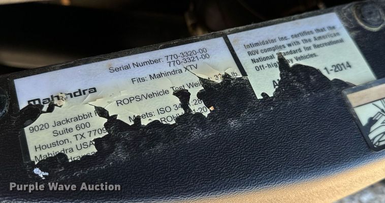 image for item EH6696 Mahendra Retriever 1000 utility vehicle