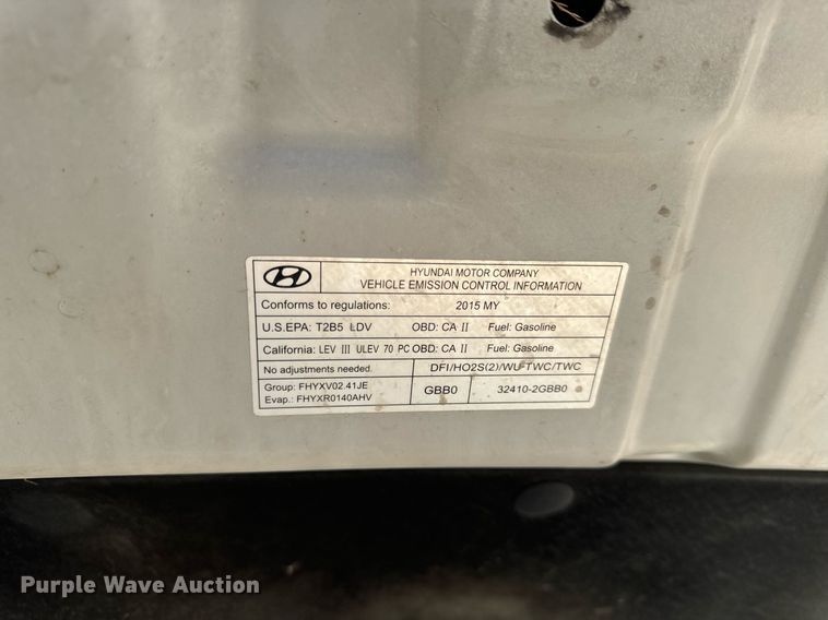 image for item EH6705 2015 Hyundai Sonata 