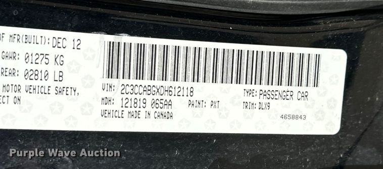 image for item EH6725 2013 Chrysler 300 S 