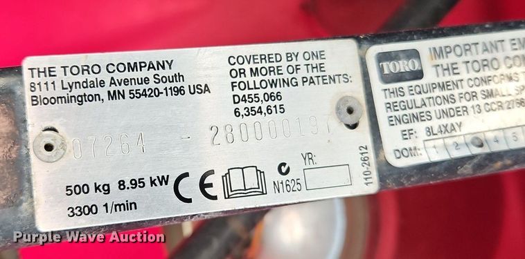 image for item EI3772 Toro Workman utility vehicle