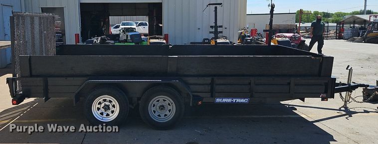 image for item EI3773 2021 Sure-Trac ST8216UAT-B-070 utility trailer