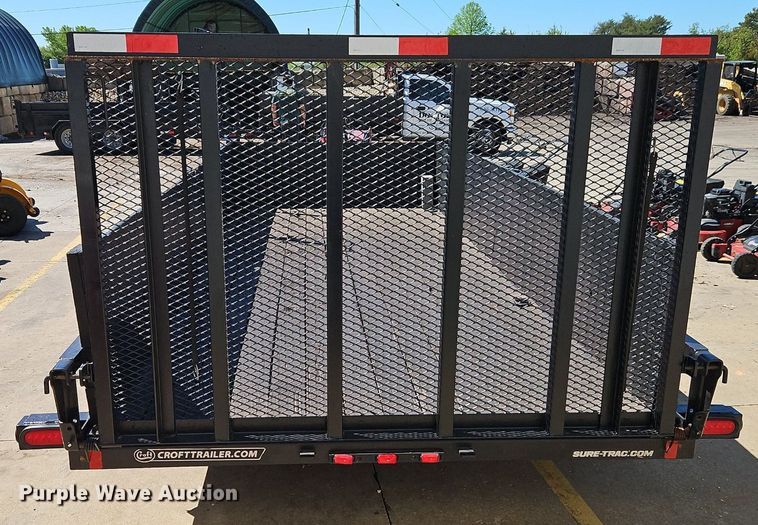 image for item EI3773 2021 Sure-Trac ST8216UAT-B-070 utility trailer