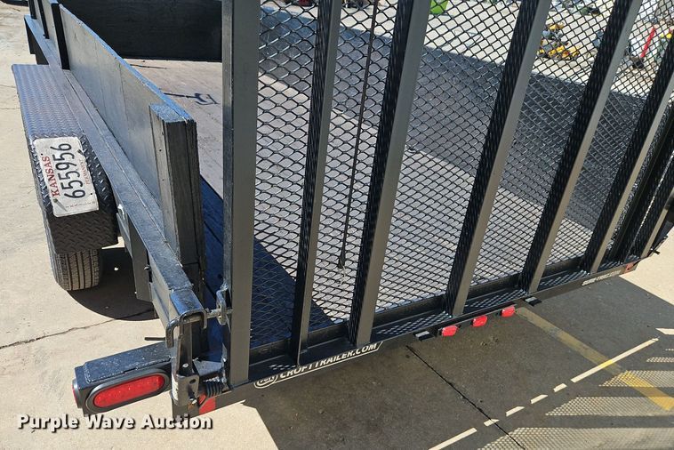 image for item EI3773 2021 Sure-Trac ST8216UAT-B-070 utility trailer