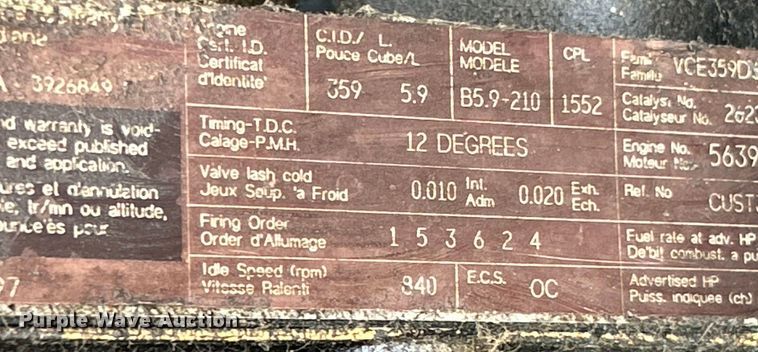 image for item EK4512 1998 Ford F Series flatbed truck