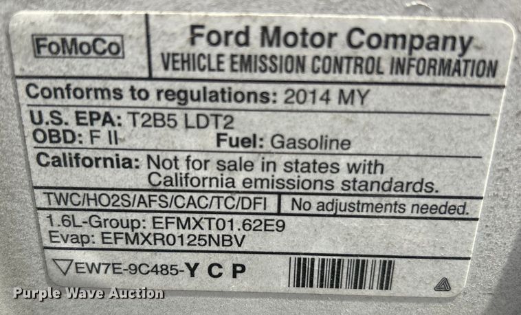 image for item EK4521 2014 Ford Escape SE SUV