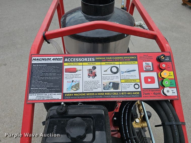 image for item IO9916 Magnum 4000 series hot pressure washer