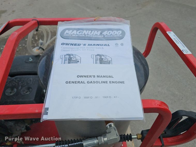image for item IO9916 Magnum 4000 series hot pressure washer