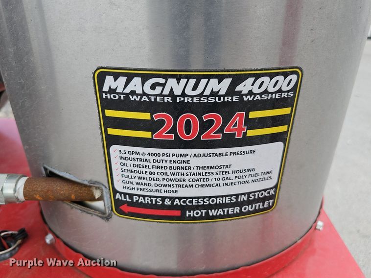image for item IO9916 Magnum 4000 series hot pressure washer