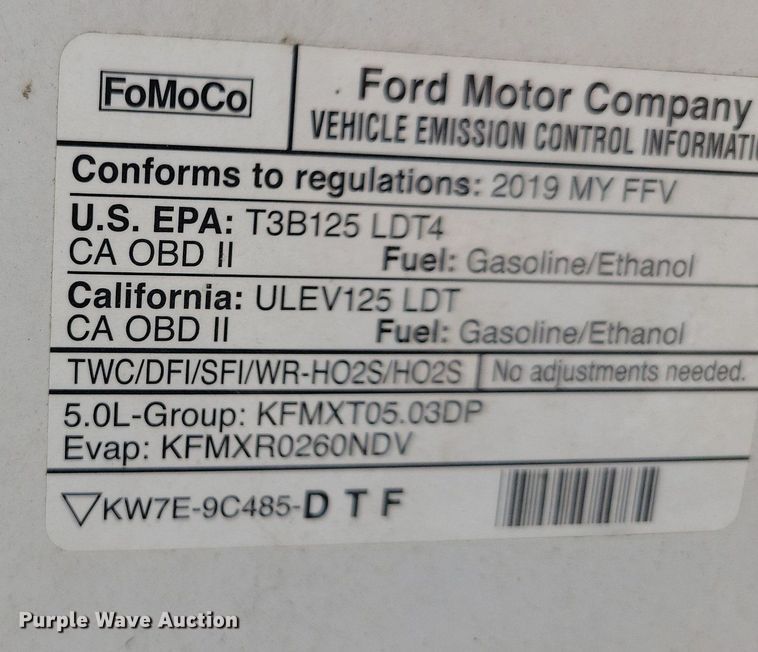 image for item LC9981 2019 Ford F150 XL SuperCab pickup truck