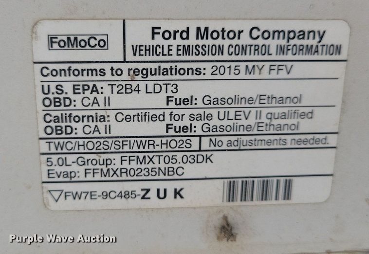 image for item LC9986 2015 Ford F150 XL SuperCab pickup truck