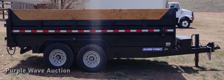 image for item LO9003 2023 Sure-Trac ST8214TLDD-B-140 dump trailer