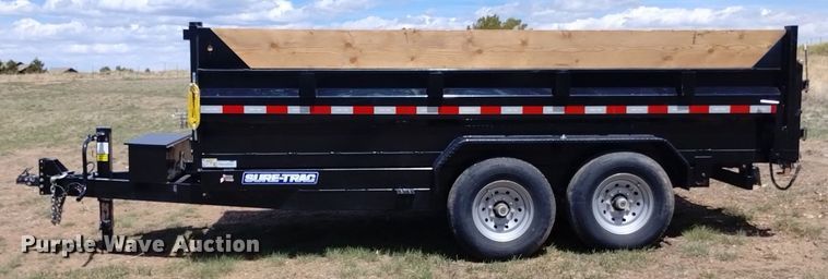 image for item LO9003 2023 Sure-Trac ST8214TLDD-B-140 dump trailer