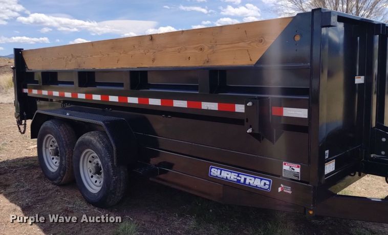 image for item LO9003 2023 Sure-Trac ST8214TLDD-B-140 dump trailer