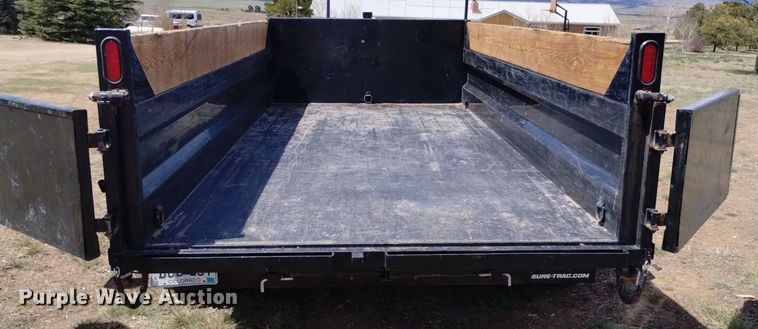 image for item LO9003 2023 Sure-Trac ST8214TLDD-B-140 dump trailer