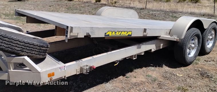image for item LO9004 2023 Aluma 8220HTILT tilt deck utility trailer