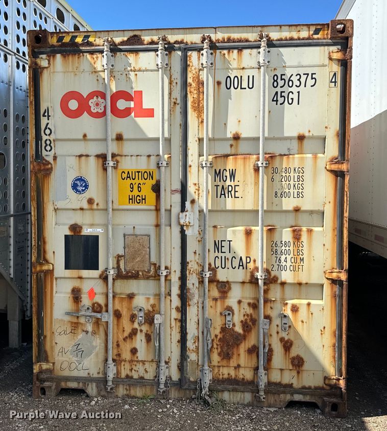 image for item NL9716 2007 CIMC NL40H-083A storage container 
