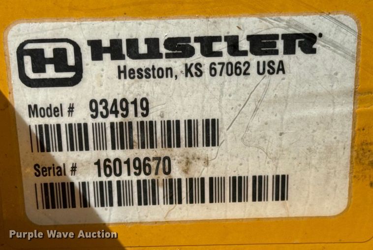 image for item NL9723 Hustler Super Z Hyperdrive 934919 ZTR lawn mower 