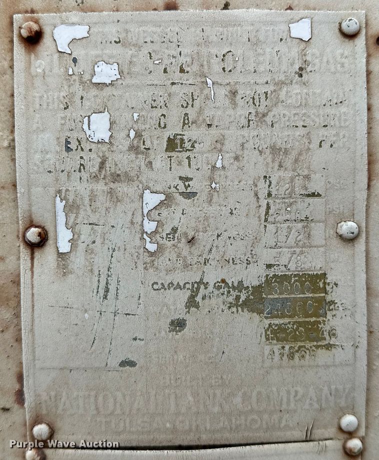 image for item NR9800 National Tank Co.  tank