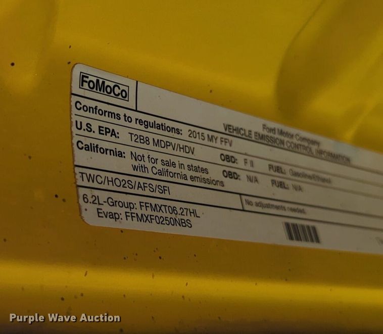 image for item NZ9590 2015 Ford F350 Super Duty utility bed pickup truck