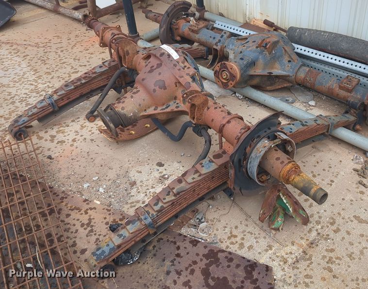 image for item NZ9642 (2) axle assemblies 