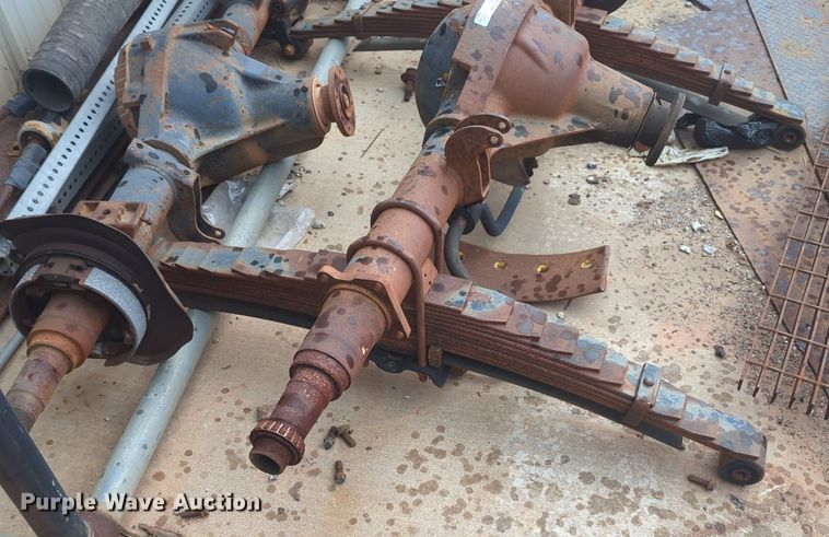 image for item NZ9642 (2) axle assemblies 