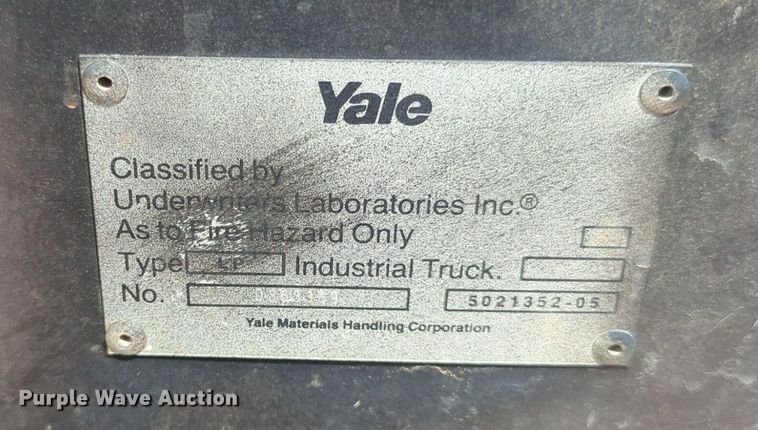 image for item NZ9654 Yale GLC040AFNUAV061 forklift