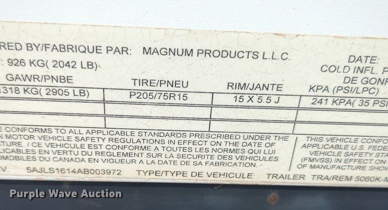 image for item NZ9663 Magnum MLT5060K light plant