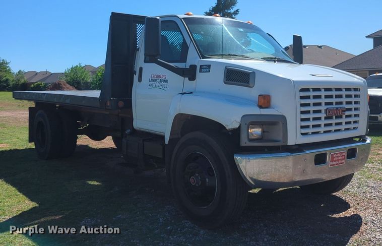 image for item NZ9684 2005 GMC C6500 dump flatbed truck