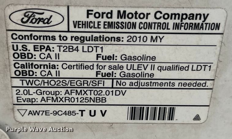 image for item OE9153 2010 Ford Transit Connect XLT van
