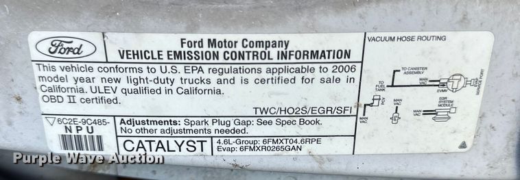 image for item OE9162 2006 Ford E150 van